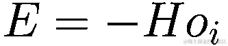 E=-H{o}_{i}