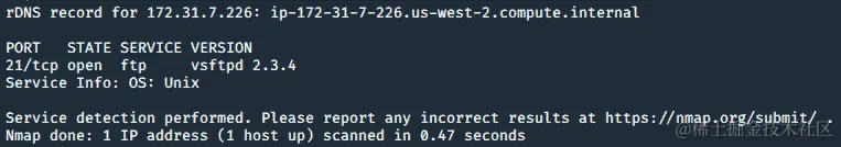 图 9.33 - 使用 Nmap 扫描我们的主机