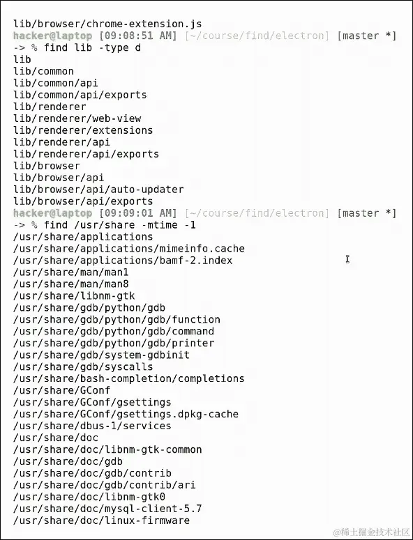 你可以跑，但你无法躲避...来自 find