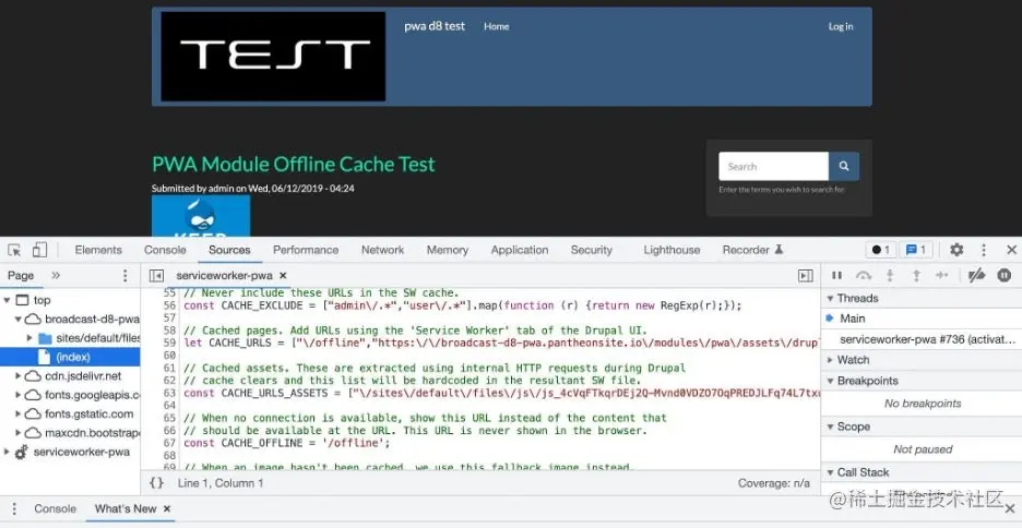 Final test of offline caching