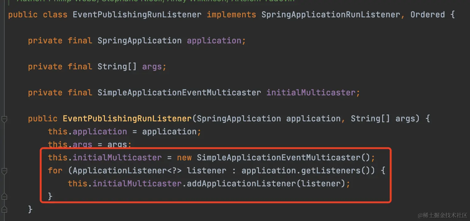 EventPublishingRunListener