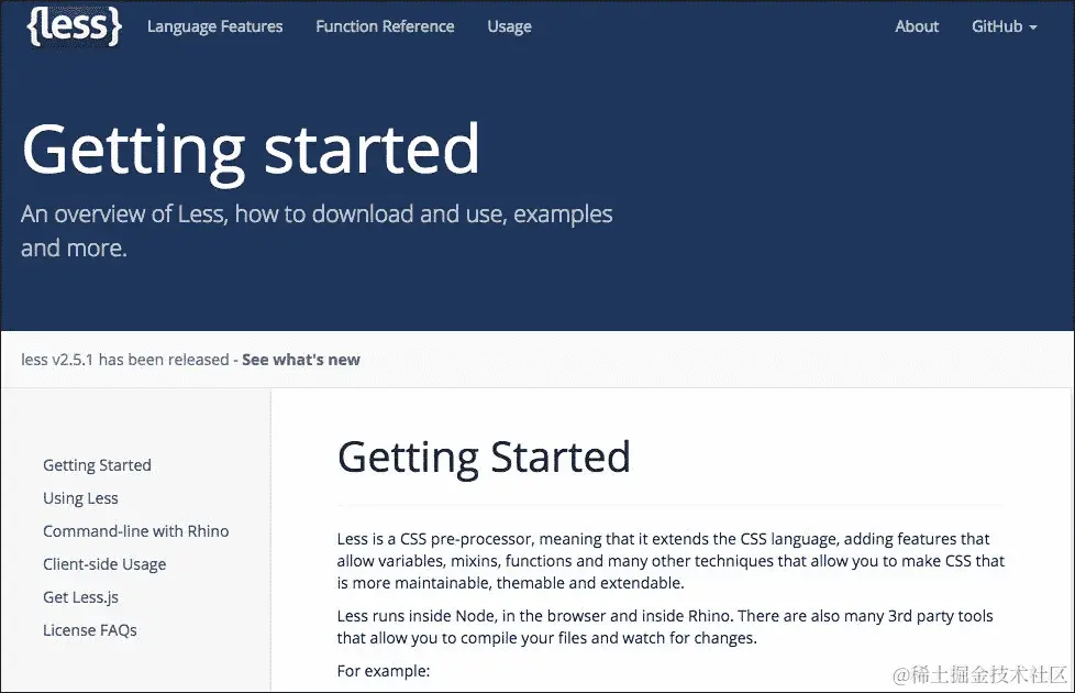Less – a short introduction