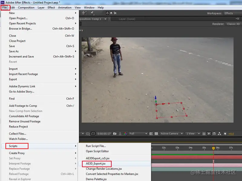 文件脚本AE3D_Exportjsx