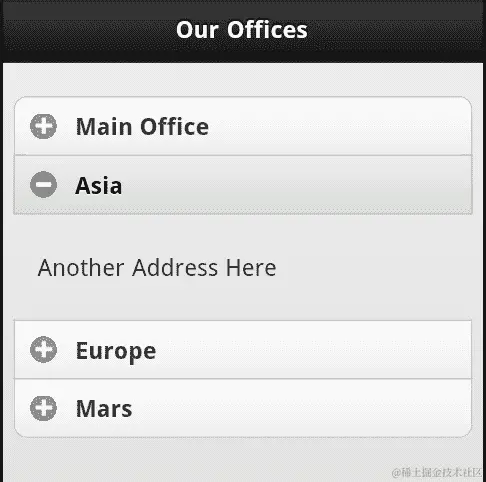 处理可折叠内容