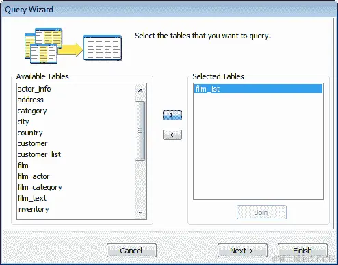 使用查询向导准备数据