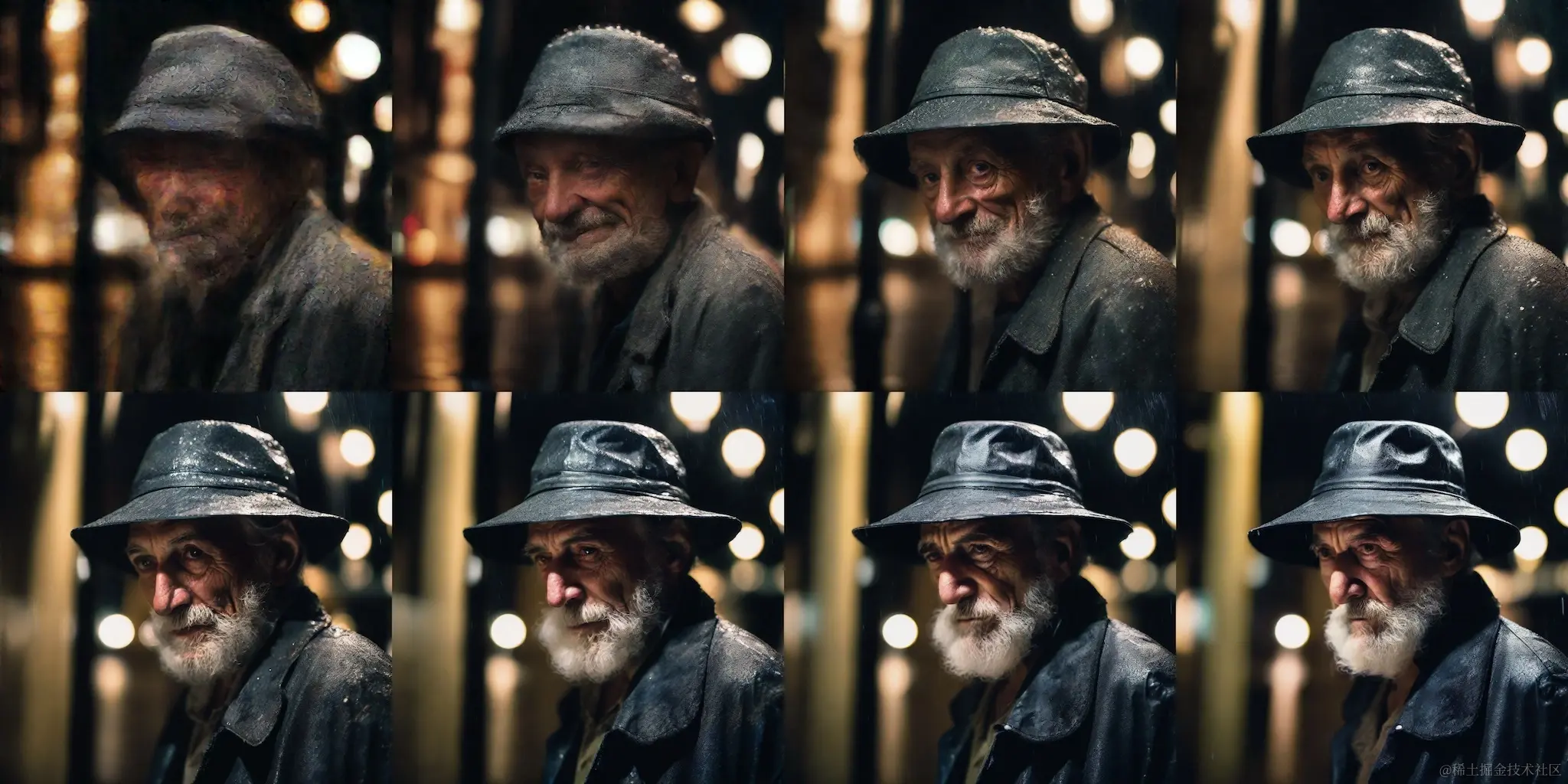 LCM LoRA 1 至 8 步生成的图像