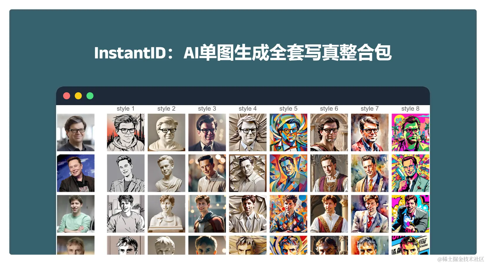 InstantID 示例图片