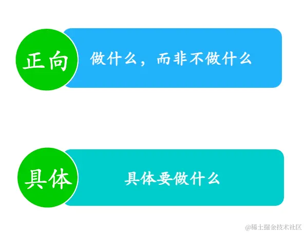 正向而具体