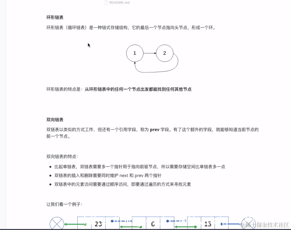环形链表/双向链表