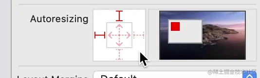 UIViewAutoresizingFlexibleRightMargin | UIViewAutoresizingFlexibleBottomMargin.gif