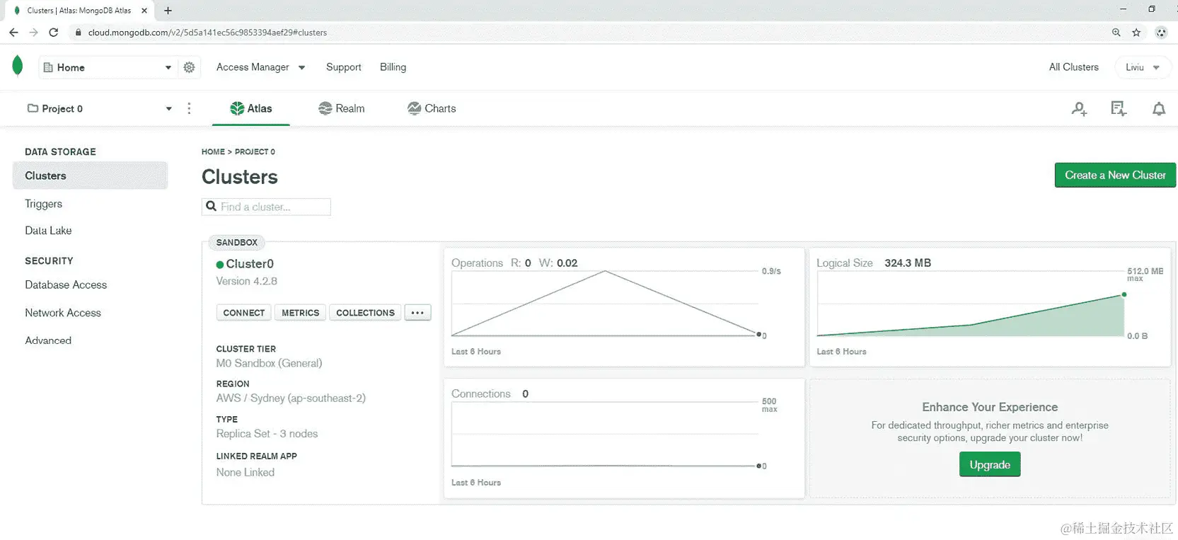 图 3.33：集群窗口