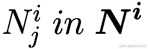 {N}_{j}^{i}\; in \;{\boldsymbol{ }{\varvec{N}}}^{{\varvec{i}}}