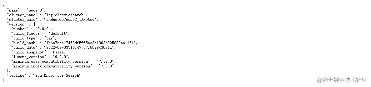 elasticsearch服务已启动