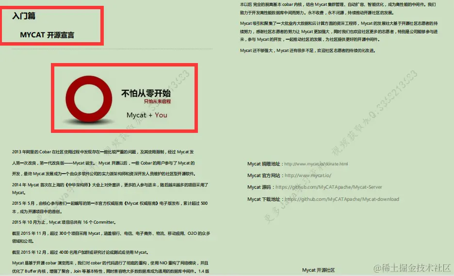 阿里进阶专用：Mycat权威指南，不怕从零开始，只怕从未启程