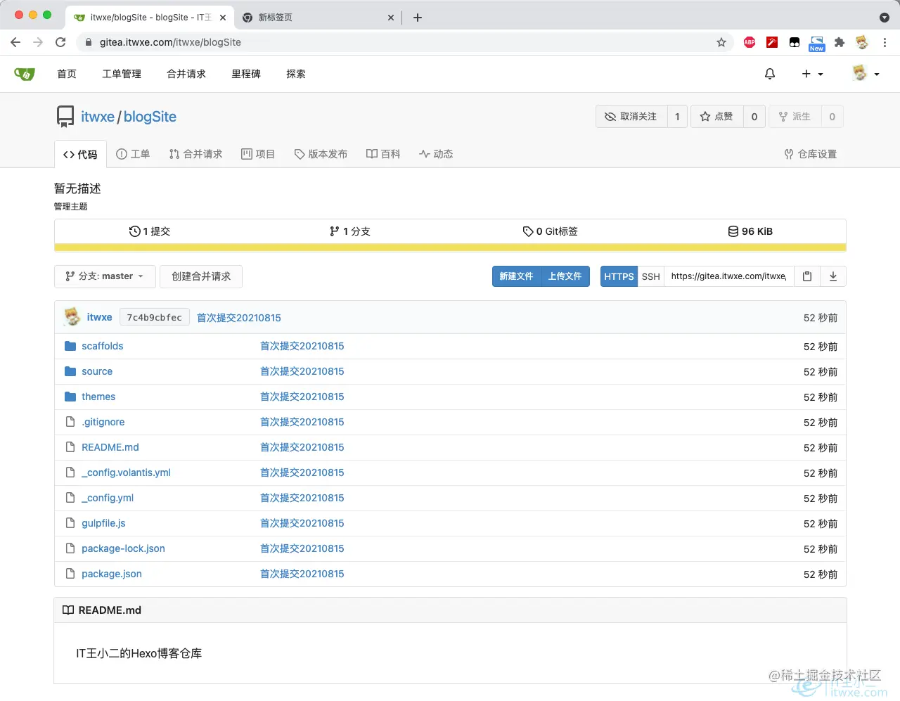 blogSite提交结果