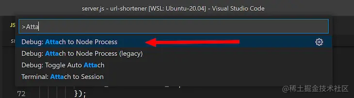 Debug Attach To Node Process