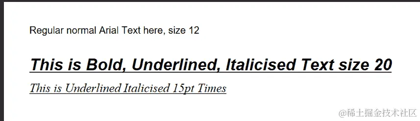 改变字体类型、大小和属性