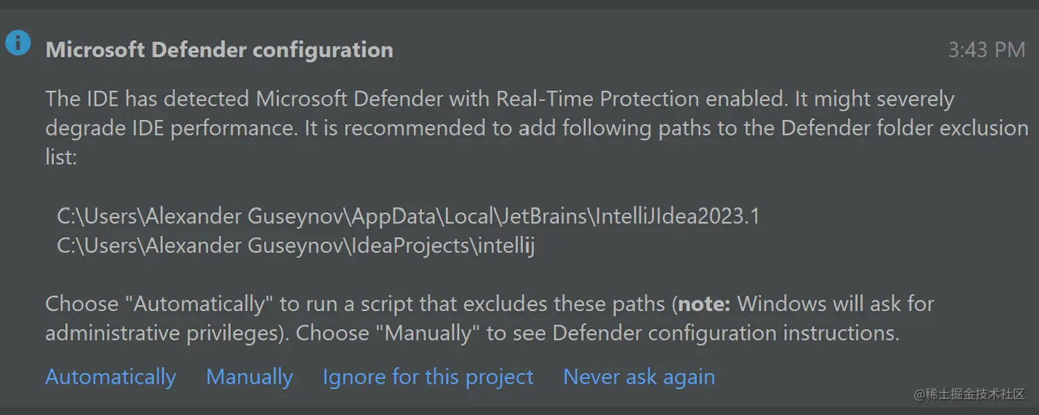 重新配置 Microsoft Defender 设置以获得更好性能的新建议