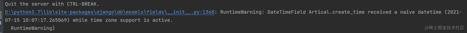  Datetime DateTimeField Received A Naive Datetime 