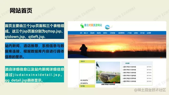 塞北村镇旅游网站设计（论文+PPT+源码）