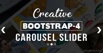 Creative BS-4 Carousel HTML Slider