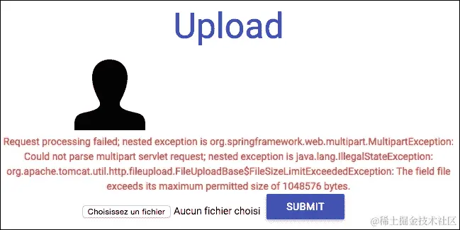 处理文件上传错误