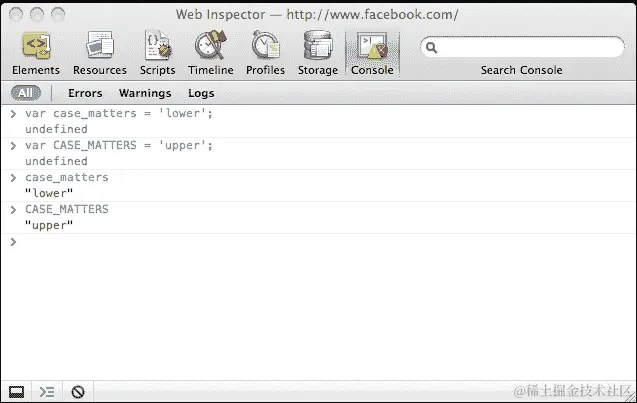 变量区分大小写