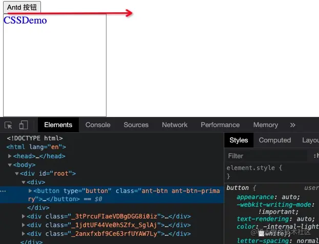 antd没有显示正确的样式