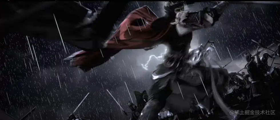 追光作品三维渲染水墨