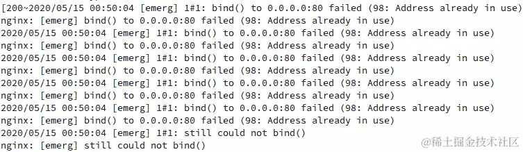 图 6.21：hostnet3 容器中的 NGINX 错误