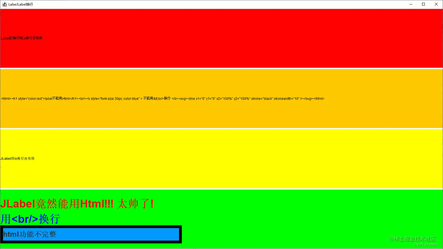 Javax swing jlabel html java 