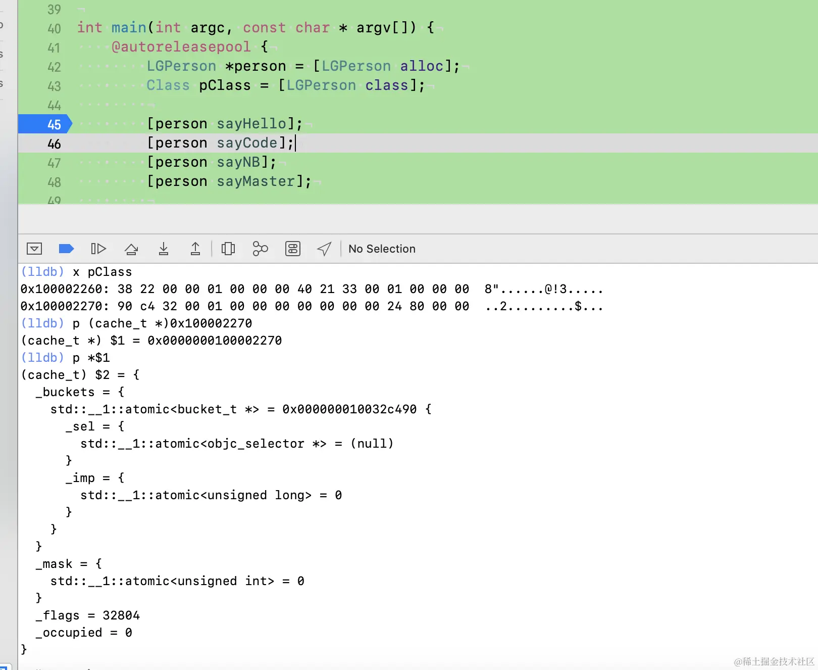 未执行任何方法