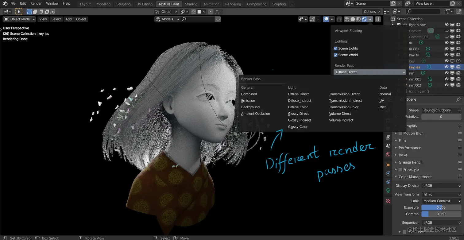 在假色模式中研究照明 - Renderbus云渲染农场