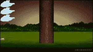 绘制树、蜜蜂和云