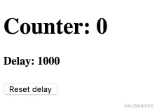 Counter that automatically speeds up