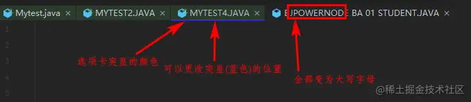 选项卡设置效果