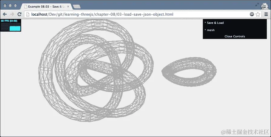 保存和加载 THREE.Mesh