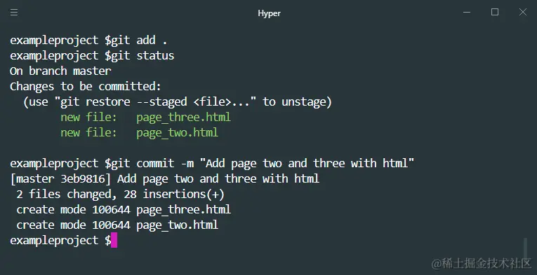 git add git status git commit