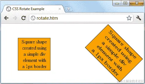 一个在变换前后的对象