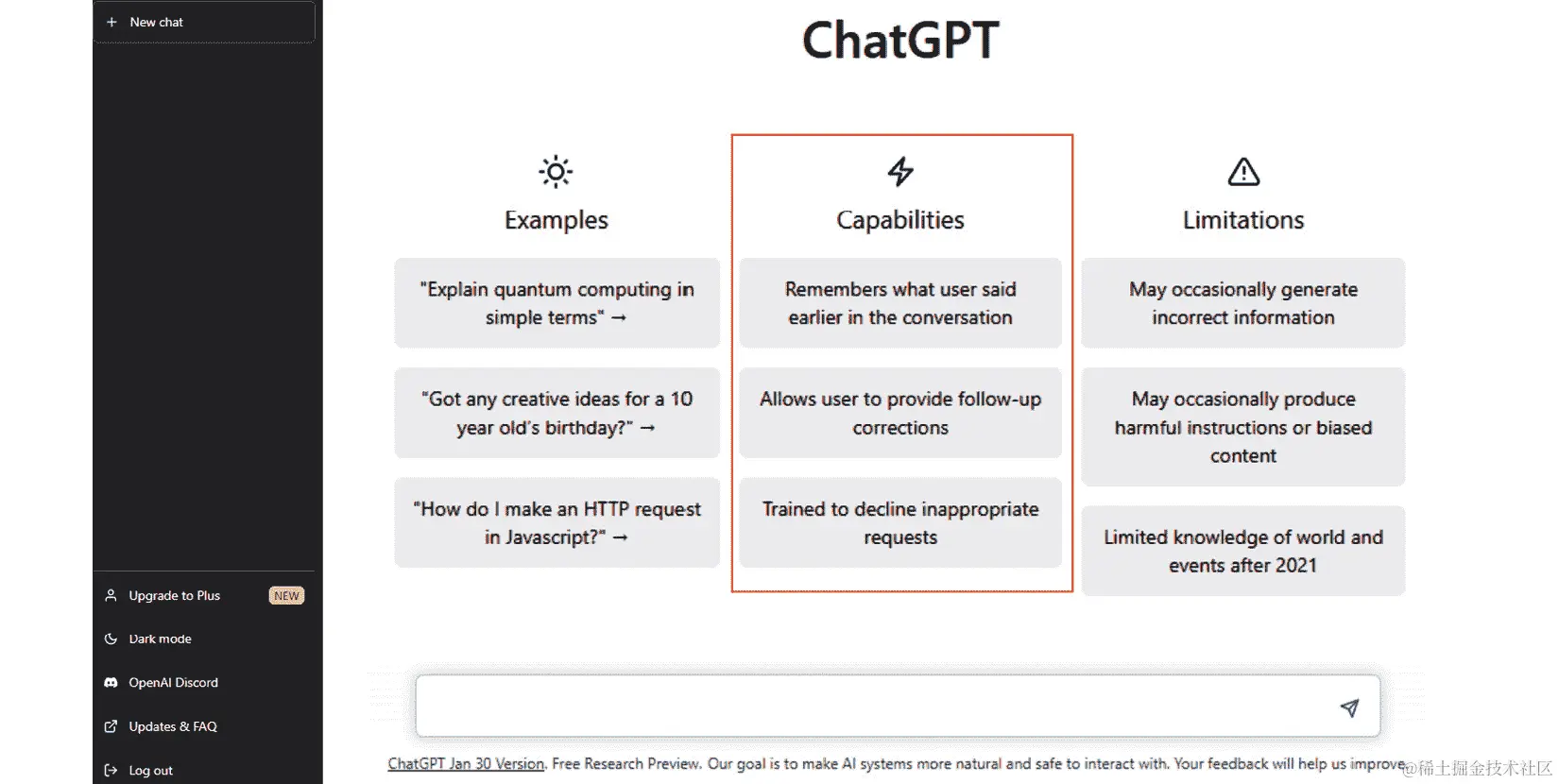 图 3.6 – ChatGPT 的功能
