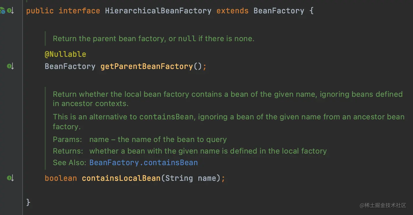 HierarchicalBeanFactory