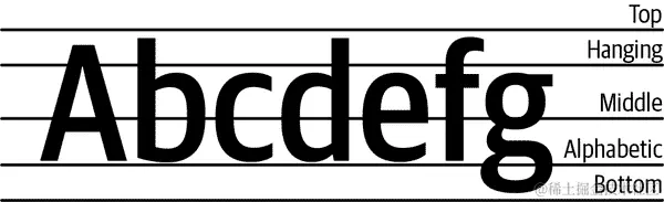 文本基线选项