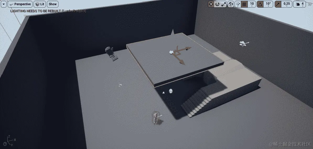 图 5.14：选择地板对象