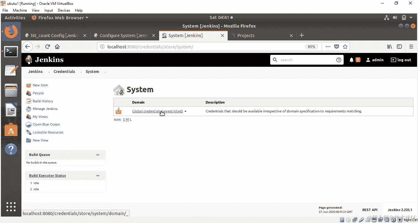 图 8.50：全局凭据（不受限制）域