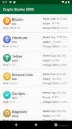 Crypto Stonks 5000 - Shared events in detail screen