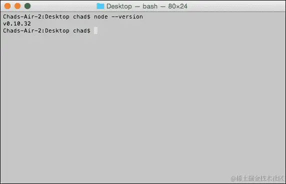 测试 Node.js 安装