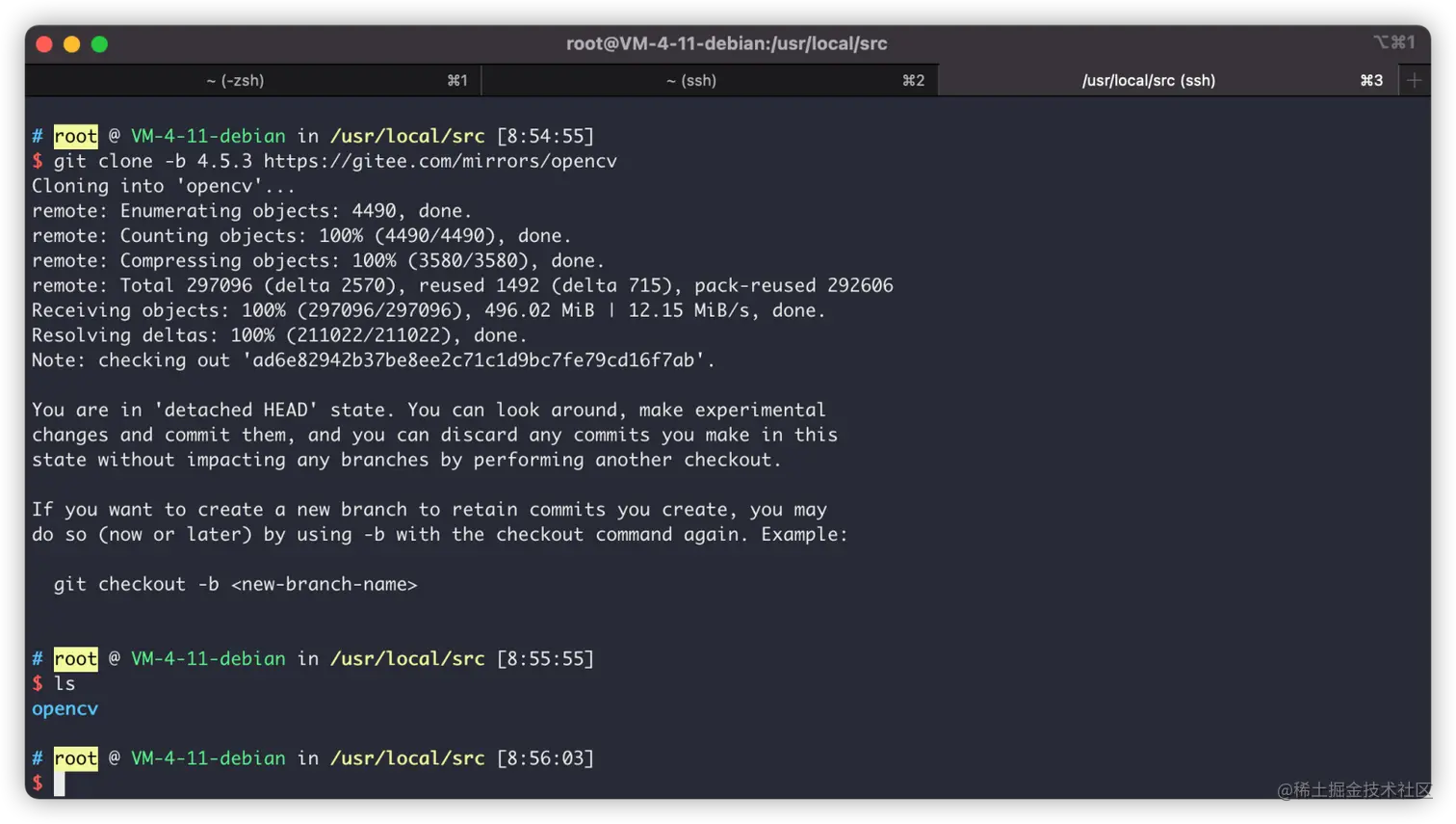 下载源码到/usr/local/src