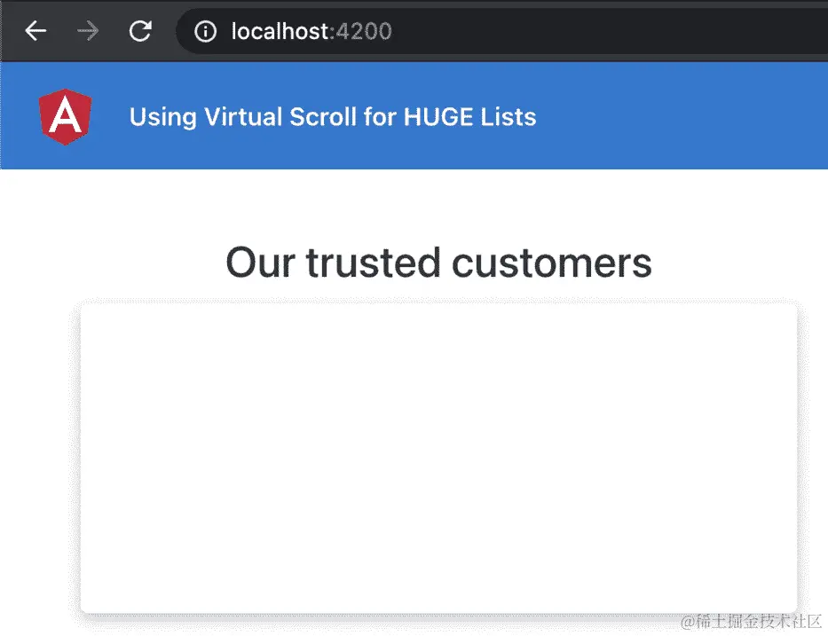 图 9.2 - 应用在渲染列表项时卡住空白屏幕