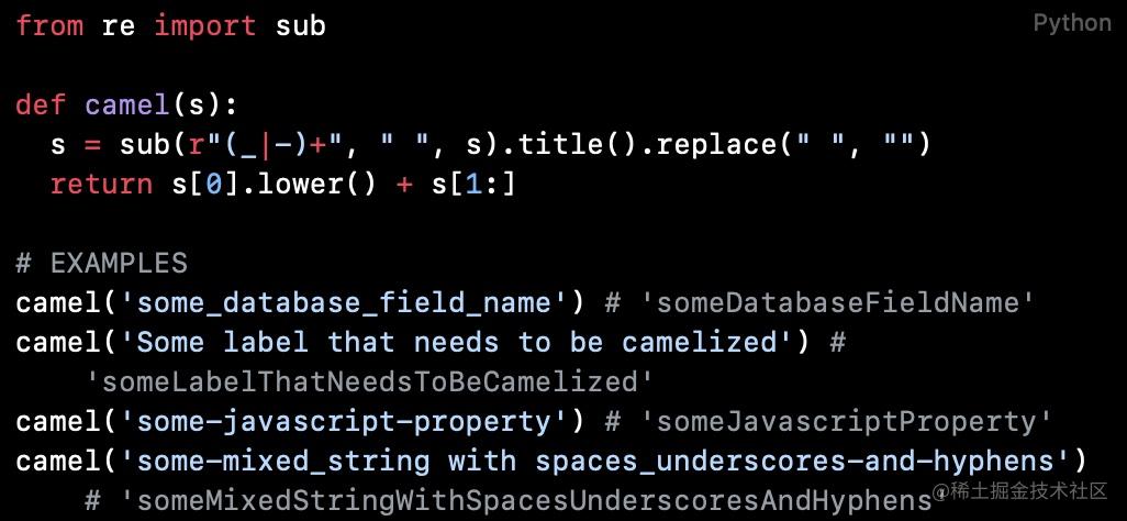Python Code Reading (Article 27) : Convert variable names to camel form ...