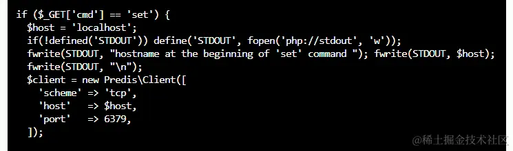 在 vim 编辑器中具有更新代码的 guestbook.php 文件。